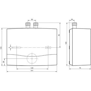 Produktbild für Durchlauferhitzer Vaillant miniVED H 4/3N,drucklos