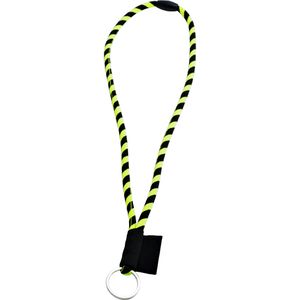 Produktbild für Schlüsselband Webbomb Tubular, neongrün/schwarz