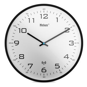 Wanduhr Mebus 13079, Kunststoff, analog, Funkuhr