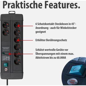 Produktbild für Steckdosenleiste Brennenstuhl Premium Line, 3m