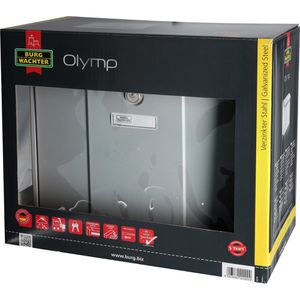 Produktbild für Briefkasten Burg-Wächter Olymp 916 Si, silber, aus Stahl
