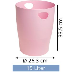 Produktbild für Papierkorb Exacompta 45371D, ECOBIN AutentiK, rosa