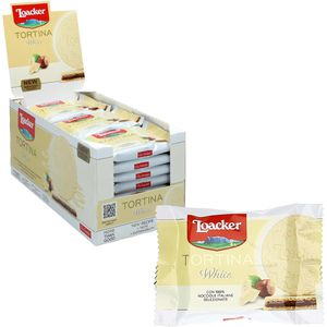 Waffeln Loacker Tortina White, Waffeltörtchen