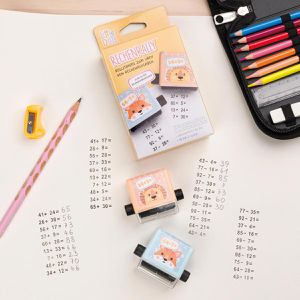 Produktbild für Motivstempel Trodat Little Dots Rechenrally Set, Kunststoff