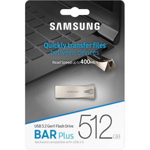 Produktbild für USB-Stick Samsung BAR Plus, MUF-512BE3/APC, 512 GB