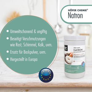 Produktbild für Natron Höfer-Chemie E500ii, Lebensmittelqualität