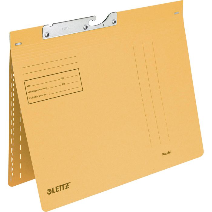 Leitz Pendelhefter 2014-00-15 A4 gelb kaufmännische Heftung 250 g/m² Karton 50 Stück