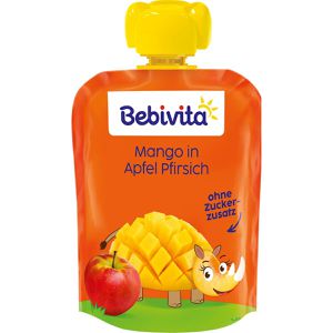 Produktbild für Fruchtpüree Bebivita Mango in Apfel Pfirsch, 100% Frucht