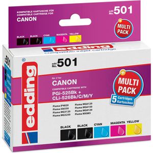 Tinte Edding EDD-501 für Canon PGI-525PGBK +