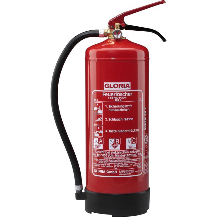 GLORIA® Pulver Feuerlöscher PD6GA 6 kg Feuerlöscher günstig online kaufen