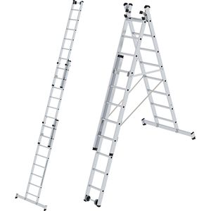 Produktbild für Mehrzweckleiter MUNK 33308, mit Wandlaufrollen