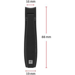 Produktbild für Nagelknipser Zwilling Premium, Black Edition, Edelstahl