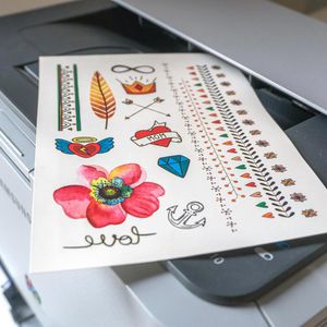 Produktbild für Transferpapier Skullpaper Tattoofolie Laser, A4