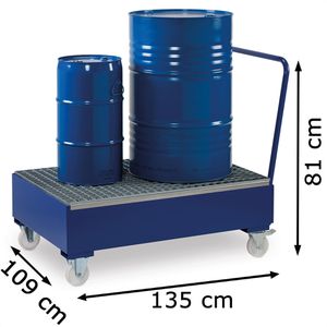 Produktbild für Auffangwanne CEMO SW2 mobil, 7399, aus Stahl