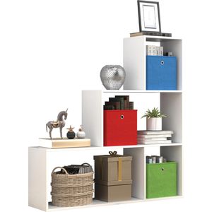 Produktbild für Bücherregal VCM Dubila M, 919172, weiß