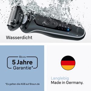 Produktbild für Elektrorasierer Braun Series 6, 62-G1650s, grau