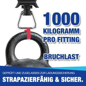 Produktbild für Zurrösen NTG LS.8602 Black für Airlineschiene