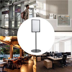 Produktbild für Infoständer Böttcher-AG aus Aluminium, schwarz, A2
