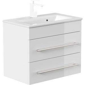 Produktbild für Waschtisch Posseik Portus 600 SlimLine, hängend,weiß hochglanz