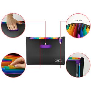 Produktbild für Fächermappe D.RECT A4, schwarz