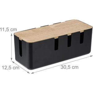 Produktbild für Kabelbox Relaxdays 10041602, aus Kunststoff