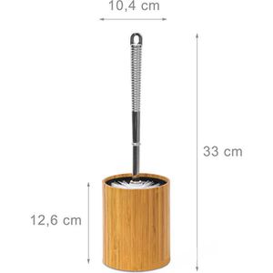 Produktbild für WC-Bürste Relaxdays braun