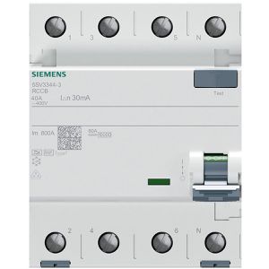 Produktbild für FI-Schutzschalter Siemens 5SV3344-3, 30 mA, Typ F