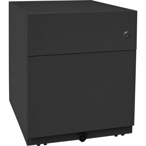 Produktbild für Rollcontainer Bisley Note, aus Metall, schwarz