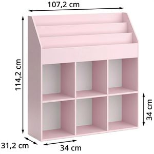 Produktbild für Bücherregal Vicco Luigi, rosa