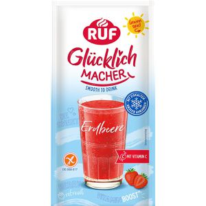Produktbild für Getränkepulver RUF Glücklichmacher Smooth to Drink Erdbeere