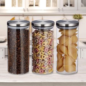 Produktbild für Vorratsglas Relaxdays 10027999 mit Edelstahldeckel