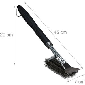 Produktbild für Grillbürste Relaxdays für Edelstahlrost