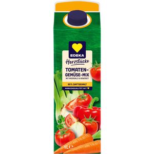 Produktbild für Saft Edeka Herzstück Tomaten-Gemüse-Mix, ohne Zuckerzusatz