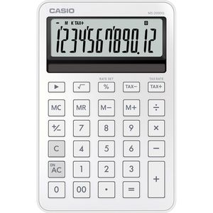 Produktbild für Taschenrechner Casio MS 200 DQ WE, mit MwSt-Berechnung, weiß