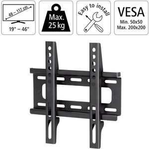 Produktbild für TV-Wandhalterung Hama 220803 Fix, bis 25 kg