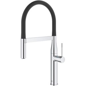 Produktbild für Küchenarmatur GROHE Essence, chrom / schwarz