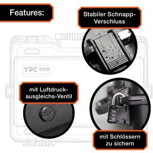 Produktbild für Transportkoffer YPC Xplorer Case XL abschließbar, Kunststoff