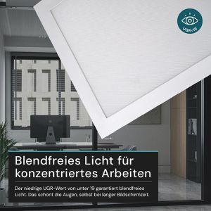 Produktbild für LED-Panel Luxula LX-8020-CCT, weiß, 80 x 20 cm