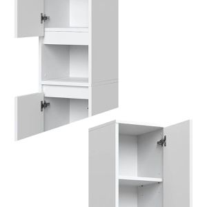 Produktbild für Badschrank Vicco Majest, weiß hochglanz
