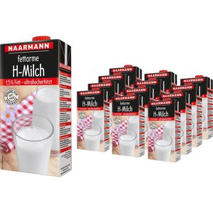Milch Naarmann fettarme H-Milch, Fettgehalt 1,5%