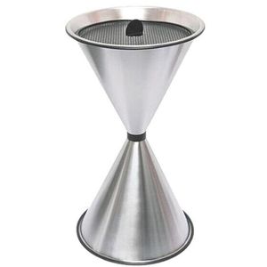 Aschenbecher SZ-Metall Diabola, 29718-S, silber, Outdoor