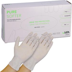 Einmalhandschuhe Ulith Pure Softer, transparent, 100 Stück