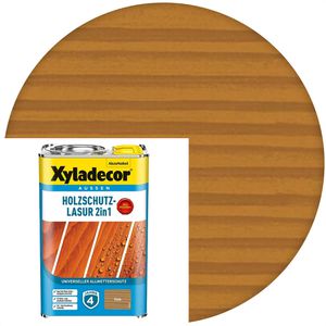 Xyladecor Holzlasur Holzschutz-Lasur 2in1, 2,5l, außen, eiche, matt