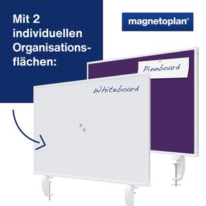 Produktbild für Tischtrennwand Magnetoplan VarioPin, 1108011, violett