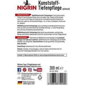 Produktbild für Kunststoffpflege Nigrin Kunststoff-Tiefenpflege