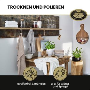 Produktbild für Geschirrtuch Gözze Poliertuch Set, 50 x 70 cm