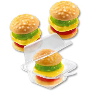 Produktbild für Schaumzucker Trolli Mini Burger, mit Fruchtgummi