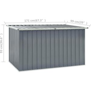 Produktbild für Gartenbox vidaXL 46270, aus Stahl