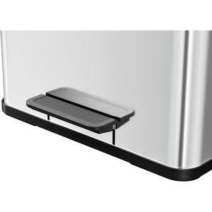 Produktbild für Mülleimer Hailo Öko trio Plus L, silber