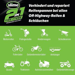 Produktbild für Reifendichtmittel Slime 10193-51, 2-in-1